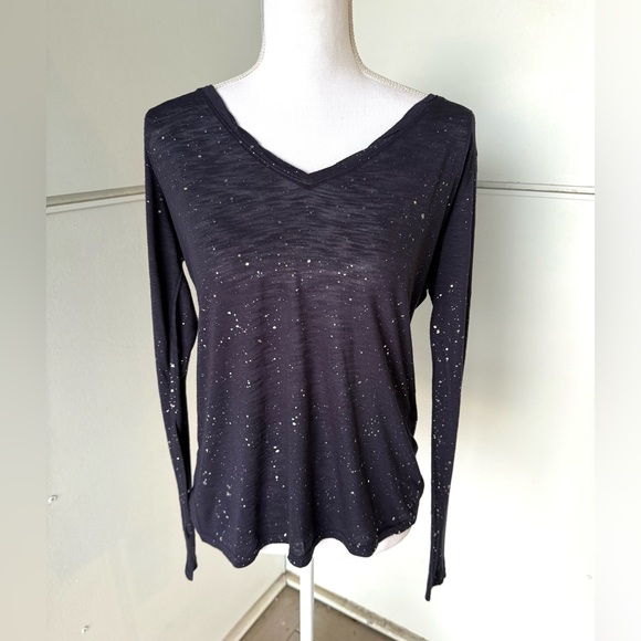 Michael Stars Long Sleeve Metallic Women's Top - Picture 1 of 5